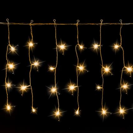 Aigostar - LED āra Ziemassvētku virtene 200xLED 8x0,4m IP44 siltā balta