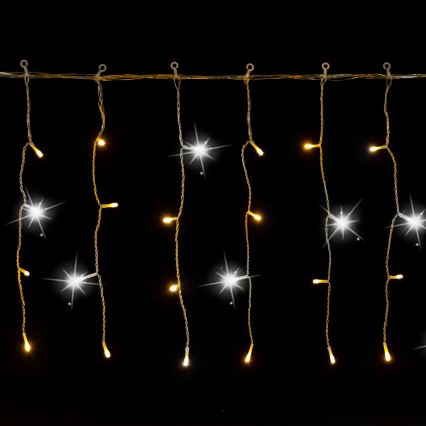 Aigostar - LED āra Ziemassvētku virtene 200xLED 8x0,4m IP44 siltā balta