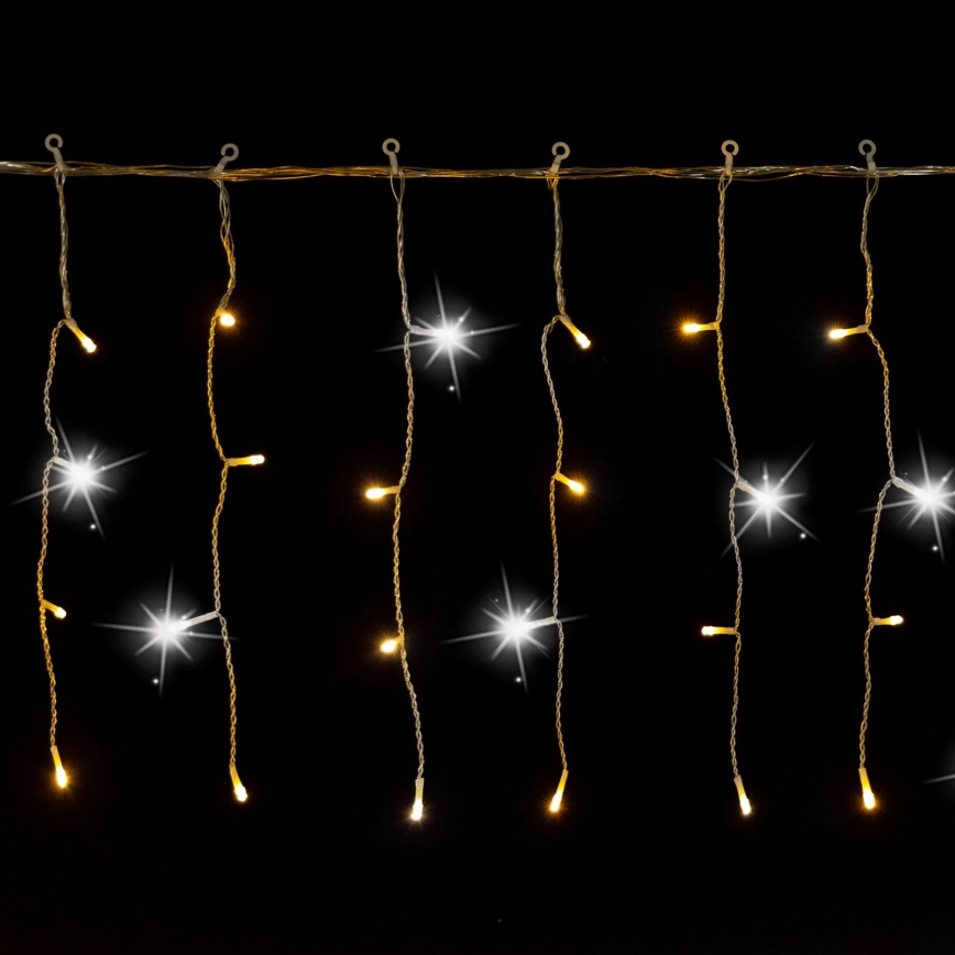 Aigostar - LED āra Ziemassvētku virtene 200xLED 8x0,4m IP44 siltā balta