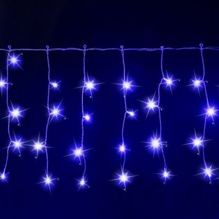 Aigostar - LED āra Ziemassvētku virtene 200xLED 8x0,4m IP44 zila