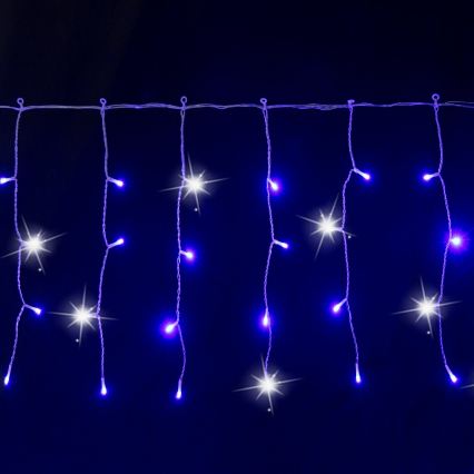 Aigostar - LED āra Ziemassvētku virtene 200xLED 8x0,4m IP44 zila