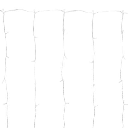 Aigostar - LED āra Ziemassvētku virtene 288xLED/8 funkcijas 1,5x1,8m IP44 auksti balta