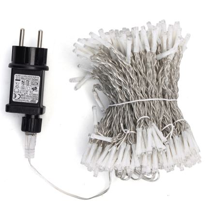 Aigostar - LED āra Ziemassvētku virtene 288xLED/8 funkcijas 1,5x1,8m IP44 auksti balta