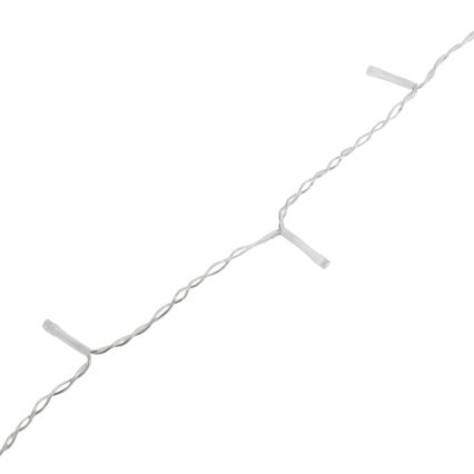 Aigostar - LED āra Ziemassvētku virtene, 300 LED, 8 režīmi, 3×AA baterijas, 18×0,6 m, IP44, silti balta