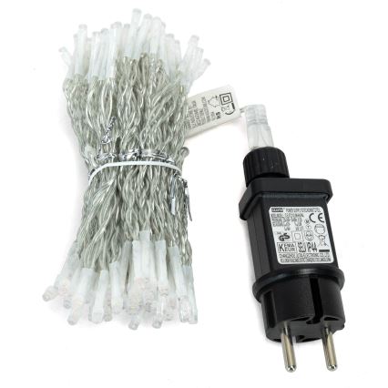 Aigostar - LED āra  virtene 300xLED/8 gaismas režīmi 3x1m IP44 siltā balta + tālvadības pults