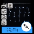 Aigostar - LED āra Ziemassvētku virtene 300xLED/8 funkcijas 15x0,4 m IP44 auksta balta