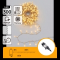Aigostar - LED āra Ziemassvētku virtene 300xLED/8 funkcijas 18m IP44 silta balta