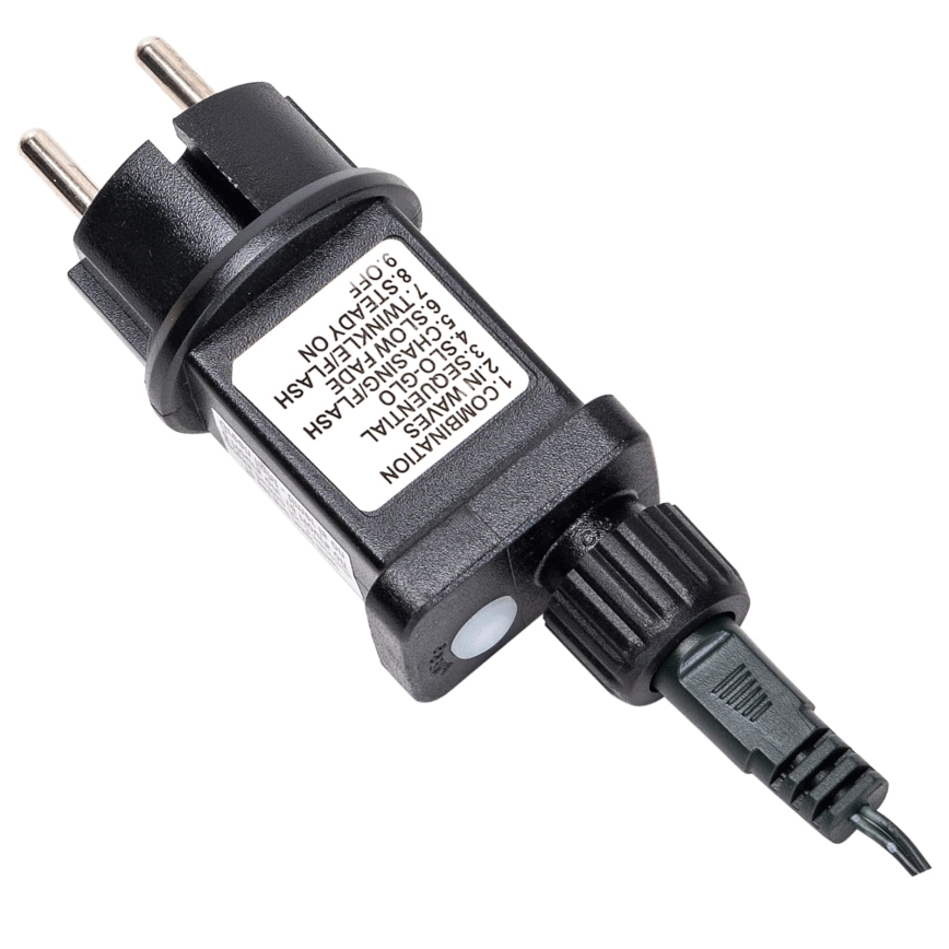 Aigostar - LED āra Ziemassvētku virtene 300xLED/8 funkcijas 18m IP44 silta balta