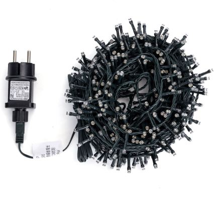 Aigostar - LED Āra Ziemassvētku virtene 320xLED+80xLED 23m IP44 siltā+aukstā balta