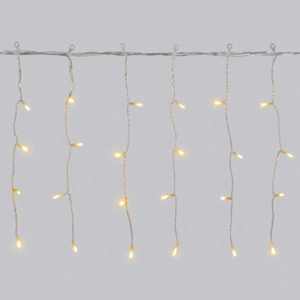 Aigostar - LED āra Ziemassvētku virtene 400xLED/8 funkcijas 23x0,4m IP44 siltā balta