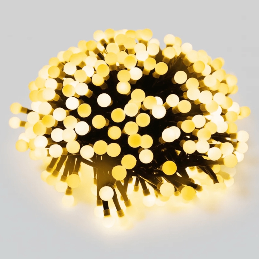 Aigostar - LED āra Ziemassvētku virtene, 50 LED, 8 režīmi, 8 m, IP44, siltā balta