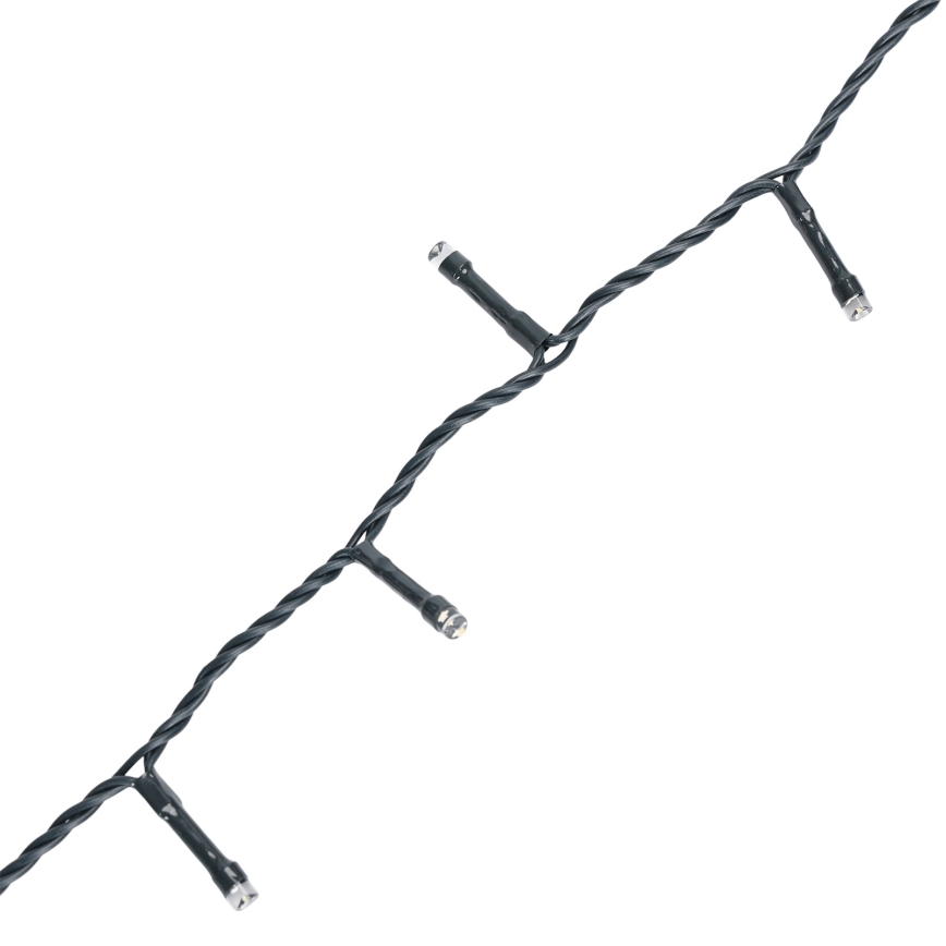 Aigostar - LED āra Ziemassvētku virtene 500 LED/8 funkcijas 4×AA 25,3 m IP44 daudzkrāsaina