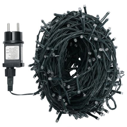 Aigostar - LED āra Ziemassvētku virtene 500xLED/8 funkcijas 53m IP44 auksti balta