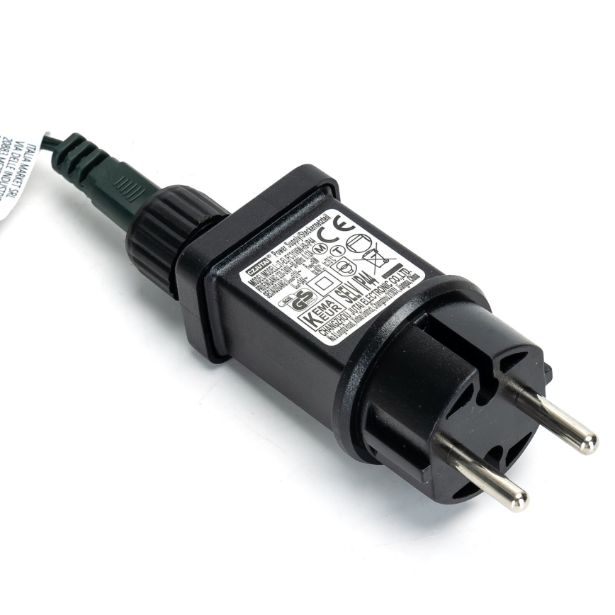 Aigostar - LED āra Ziemassvētku virtene 600xLED/8 funkcijas 18m IP44 auksti balta