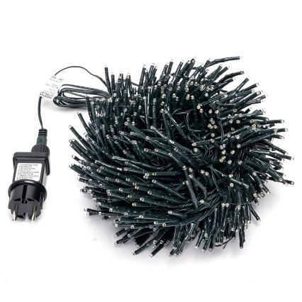 Aigostar - LED āra Ziemassvētku virtene 600xLED/8 funkcijas 18m IP44 silta balta