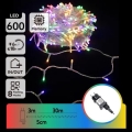 Aigostar - LED āra Ziemassvētku virtene 600xLED/8 funkcijas 30 m IP44 daudzkrāsaina