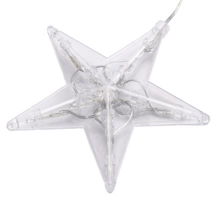 Aigostar - LED Āra Ziemassvētku virtene 70xLED 1,2x1m IP44 ar auksti baltām zvaigznēm