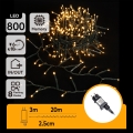 Aigostar - LED Āra Ziemassvētku virtene 800xLED/8 funkcijas 23m IP44 silti balta