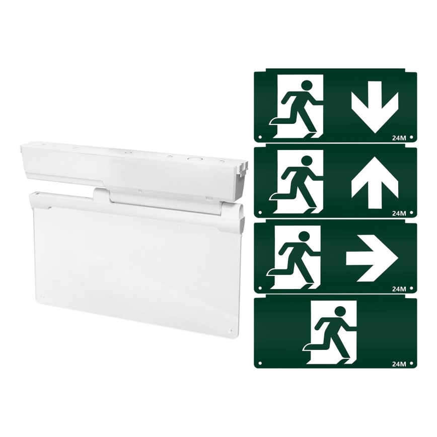 Aigostar - LED Avārijas gaismas lampa EMERGENCY EXIT LED/3,6W/230V 6500K 500mAh
