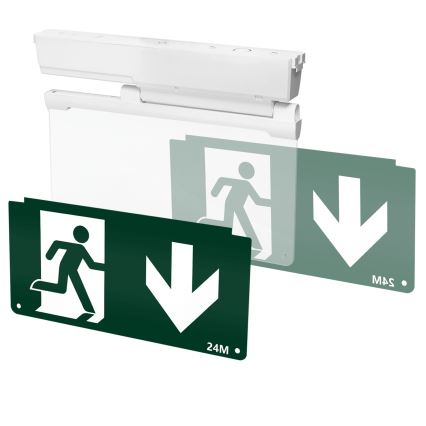Aigostar - LED Avārijas gaismas lampa EMERGENCY EXIT LED/3,6W/230V 6500K 500mAh