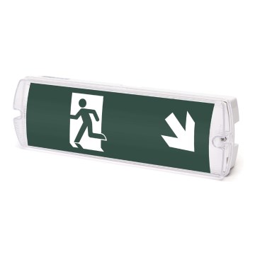 Aigostar - LED Avārijas gaismas lampa EMERGENCY EXIT LED/4W/230V IP65 6500K 600mAh