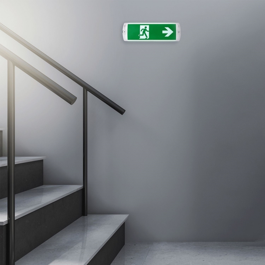 Aigostar - LED Avārijas gaismas lampa EMERGENCY EXIT LED/4W/230V IP65 6500K 600mAh