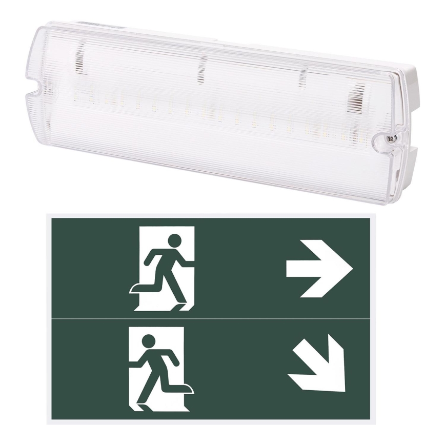 Aigostar - LED Avārijas gaismas lampa EMERGENCY EXIT LED/4W/230V IP65 6500K 600mAh