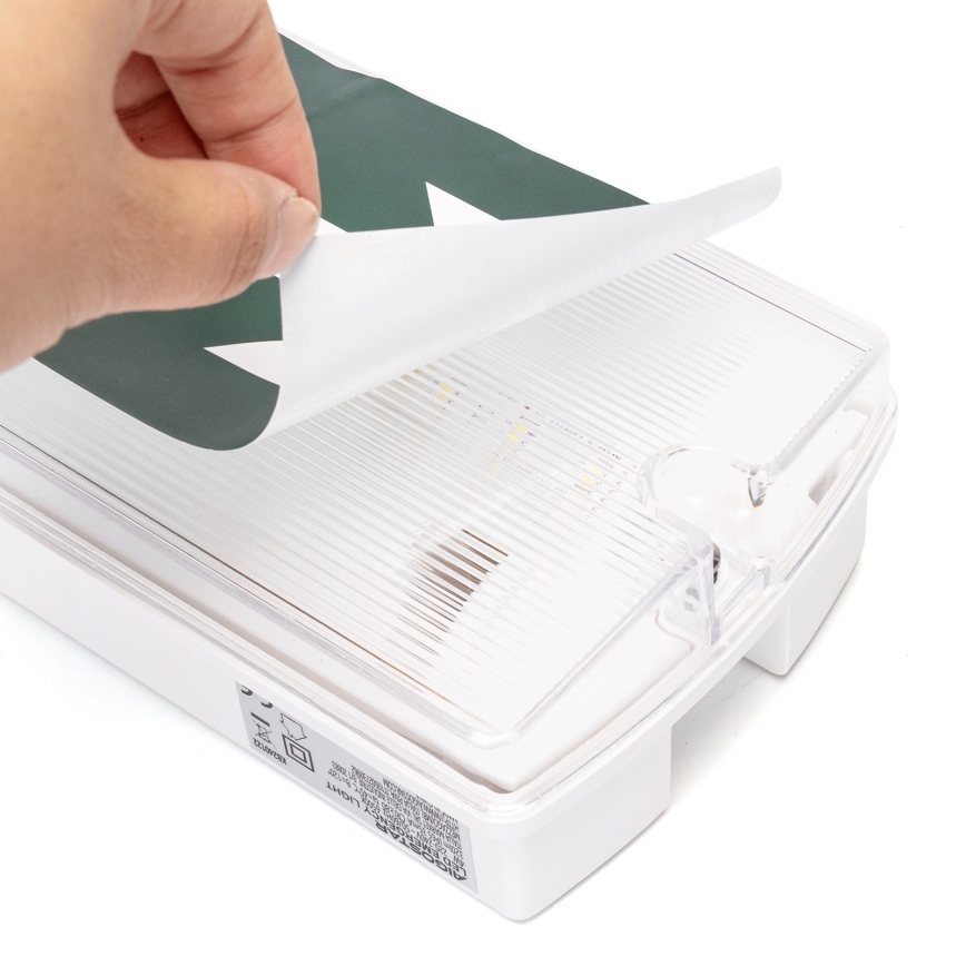 Aigostar - LED Avārijas gaismas lampa EMERGENCY EXIT LED/4W/230V IP65 6500K 600mAh