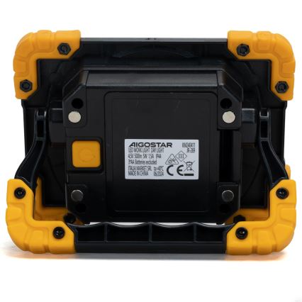 Aigostar - LED darba lampa LED/5W/3xAA 6500K IP44