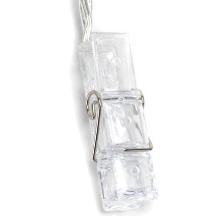 Aigostar - LED dekoratīvā virtene 20xLED/5W/USB 6 m silti balta