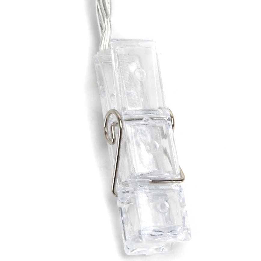 Aigostar - LED dekoratīvā virtene 20xLED/5W/USB 6 m silti balta