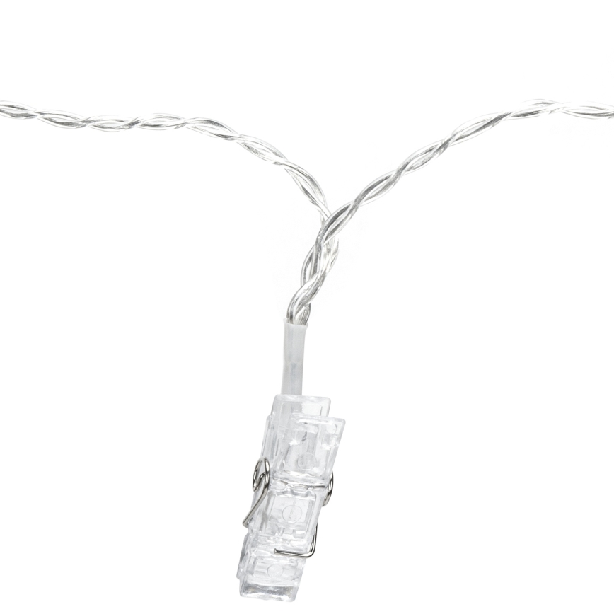 Aigostar - LED dekoratīvā virtene 80xLED/5W/USB 13 m silti balta