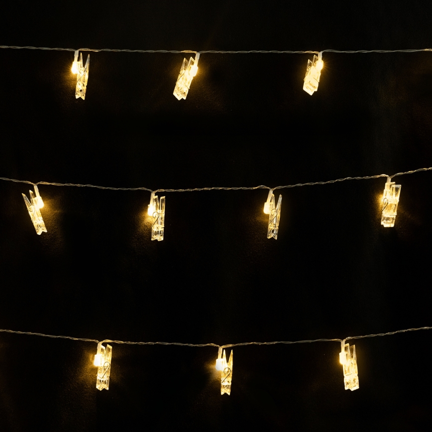 Aigostar - LED dekoratīvais virtenis 40xLED/5W/USB 9 m siltā balta