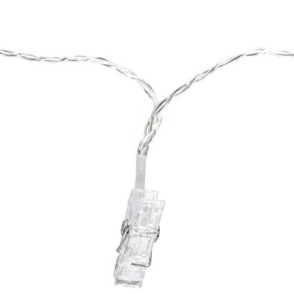 Aigostar - LED dekoratīvais virtenis 40xLED/5W/USB 9 m siltā balta