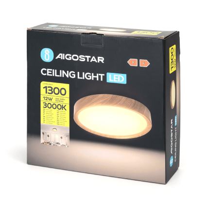 Aigostar - LED Griestu lampa LED/12W/230V 3000K d. 26,3 cm