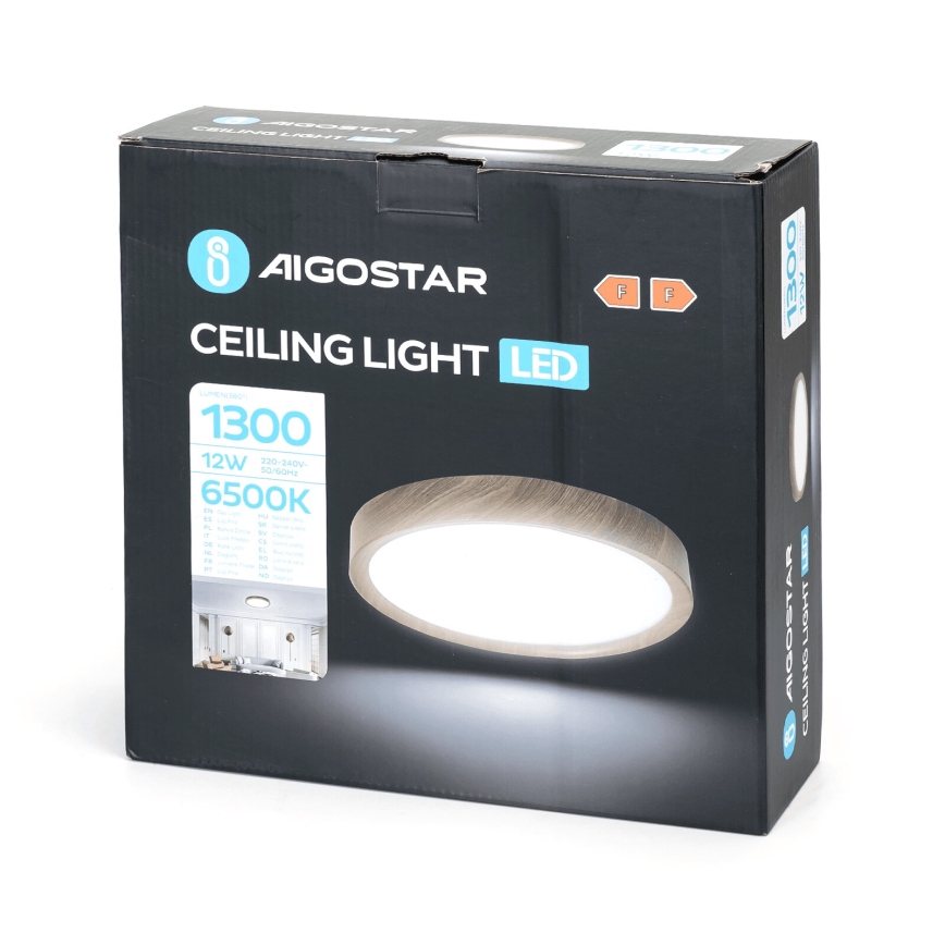 Aigostar - LED Griestu lampa LED/12W/230V 6500K d. 26,3 cm