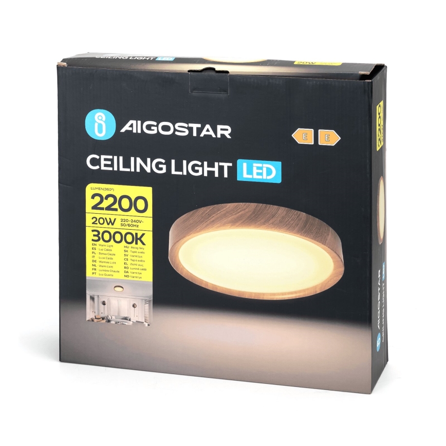 Aigostar - LED Griestu lampa LED/20W/230V 3000K d. 33,7 cm