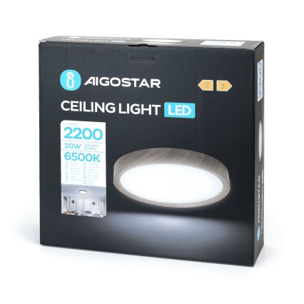Aigostar - LED Griestu lampa LED/20W/230V 6500K d. 33,7 cm