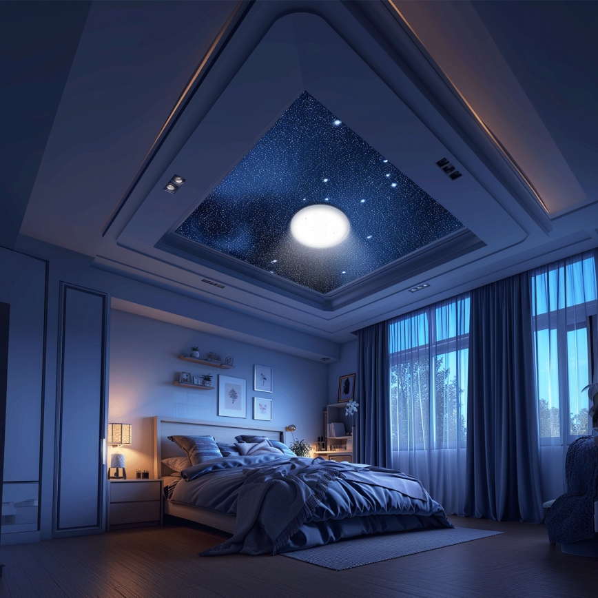Aigostar - MESH LED dimmējama griestu lampa LED/36W/230V 3000-6500K Ø 49,5 cm + tālvadības pults