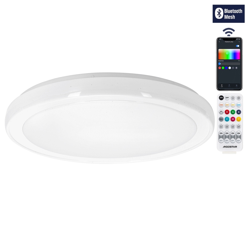 Aigostar - MESH LED dimmējama griestu lampa LED/36W/230V 3000-6500K Ø 49,5 cm + tālvadības pults