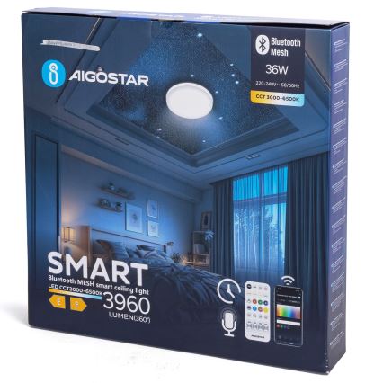 Aigostar - MESH LED dimmējama griestu lampa LED/36W/230V 3000-6500K Ø 49,5 cm + tālvadības pults