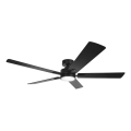 Aigostar - LED griestu ventilators ar regulējamu gaismu LED/20W/230V 2700-6500K 132cm melns + tālvadība
