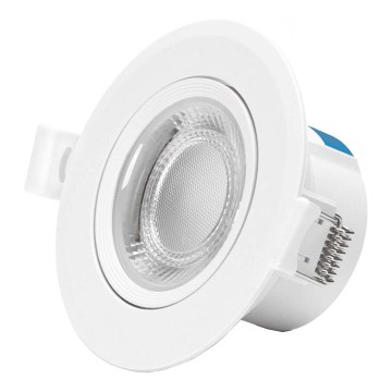 Aigostar - LED iebūvējamais gaismeklis LED/7W/230V 3000K Ø 8,5 cm silta balta