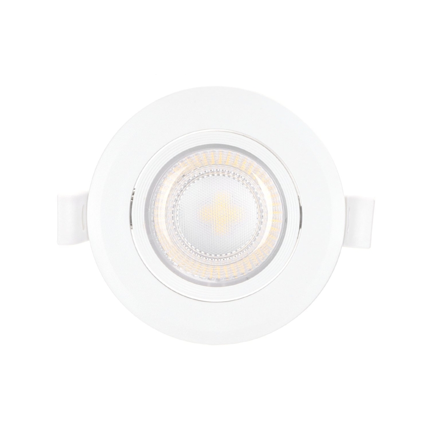 Aigostar - LED iebūvējamais gaismeklis LED/7W/230V 3000K Ø 8,5 cm silta balta