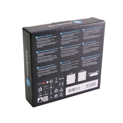 Aigostar - LED iebūvējamais griestu gaismeklis LED/6W/230V 3000K 12x12 cm balts