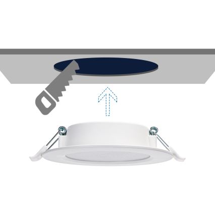 Aigostar - LED Iegremdējama lampa LED/6W/230V 3000K d. 11,8 cm balta