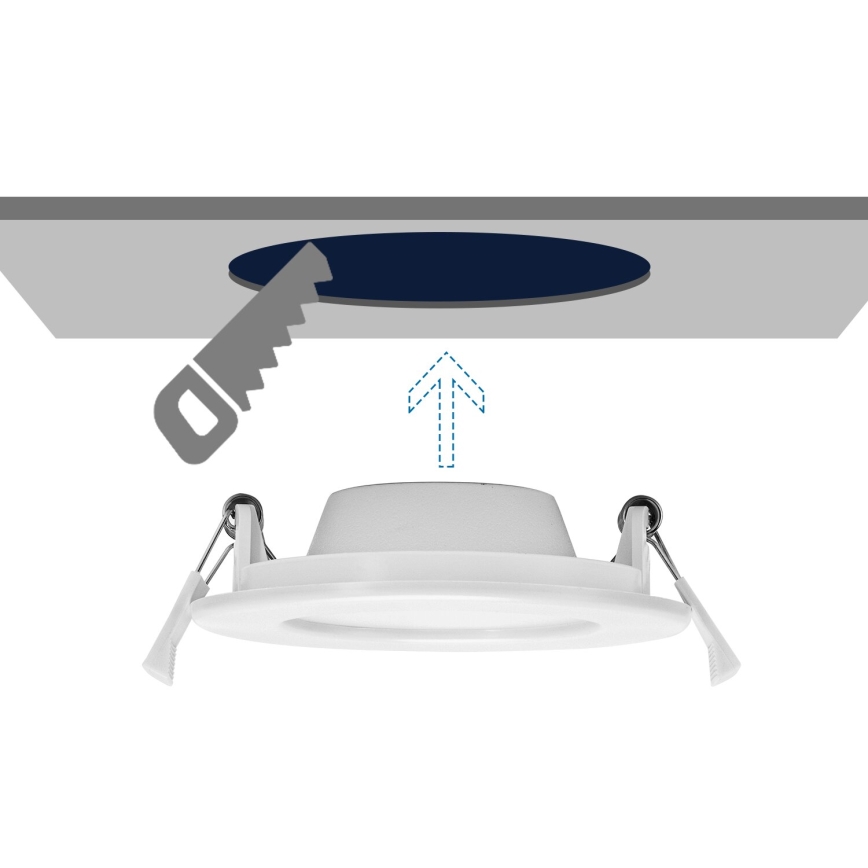 Aigostar - LED Iegremdējama lampa ULTRATHIN LED/9W/230V 6000K balta