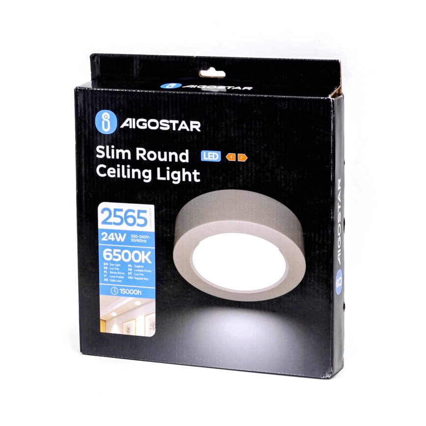 Aigostar - LED Iegremdējama lampa ULTRATHIN LED/9W/230V 6000K balta