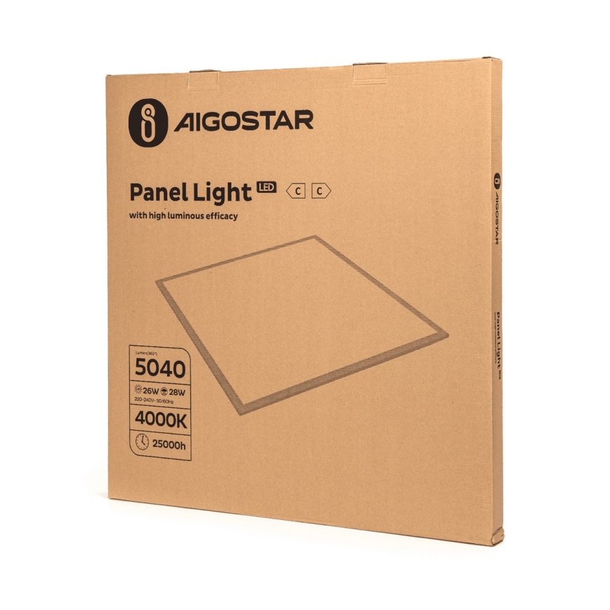Aigostar - LED Iegremdējams panelis LED/28W/230V 60x60 cm 4000K