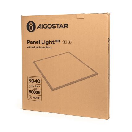 Aigostar - LED Iegremdējams panelis LED/28W/230V 60x60 cm 6000K